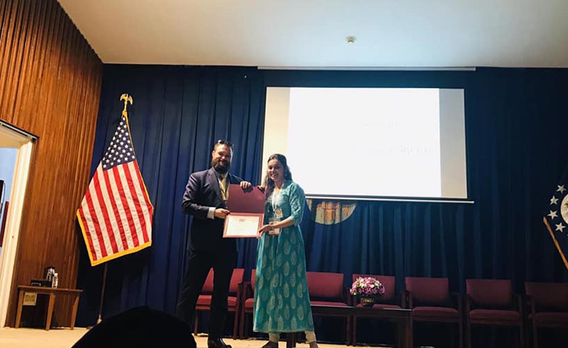 Read more about the article Presentation on the disruptive implications of resource conflicts at the US embassy, New Delhi